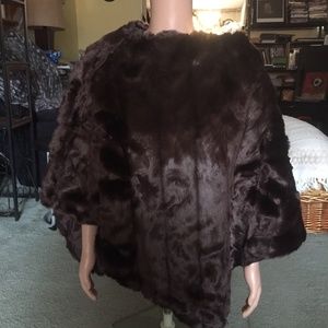 JESSICA LONDON FAUX PONCHO